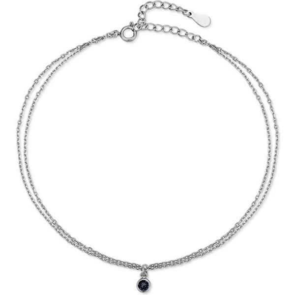 SWAROVSKI Elements Swarovski e. oceľová retiazka na nohu Hawaii, 50747272