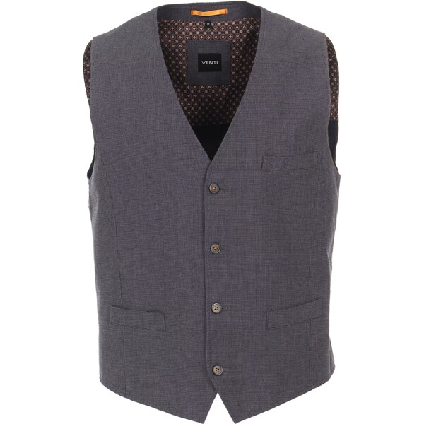 Pánska modrá bavlnená vesta VENTI regular fit 50748151