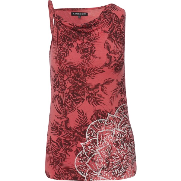 KOROSHI Top tmelová / čokoládová / koralová 54326931