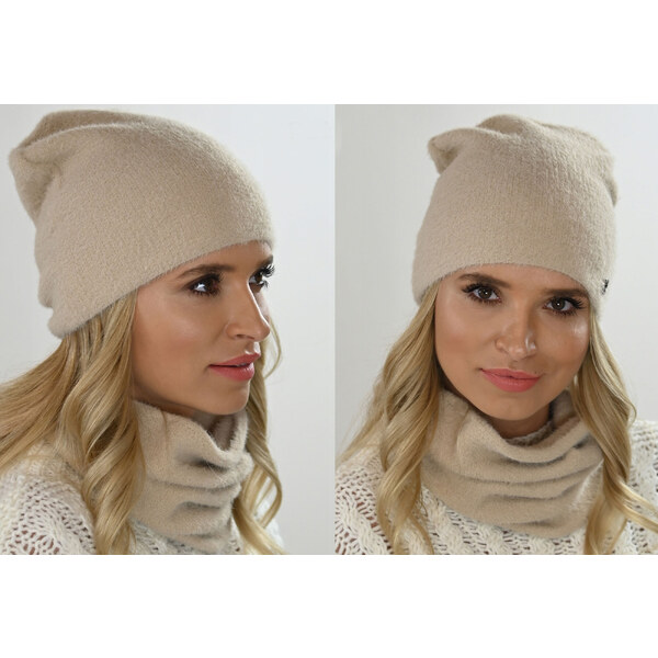 Fashionweek Exkluzívny alpakové zimné set čiapka a šál, pletený tunel 48751412