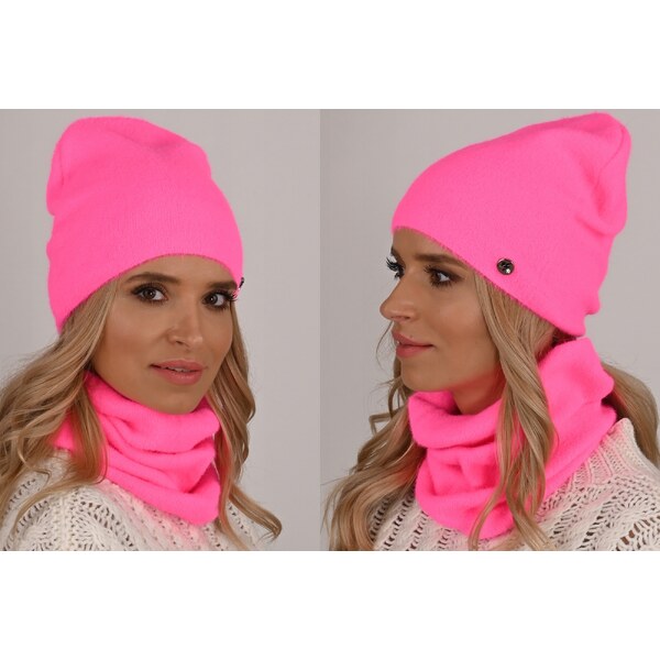 Fashionweek Exkluzívny alpakové zimné set čiapka a šál, pletený tunel 48751420