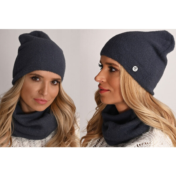 Fashionweek Exkluzívny alpakové zimné set čiapka a šál, pletený tunel 48751411