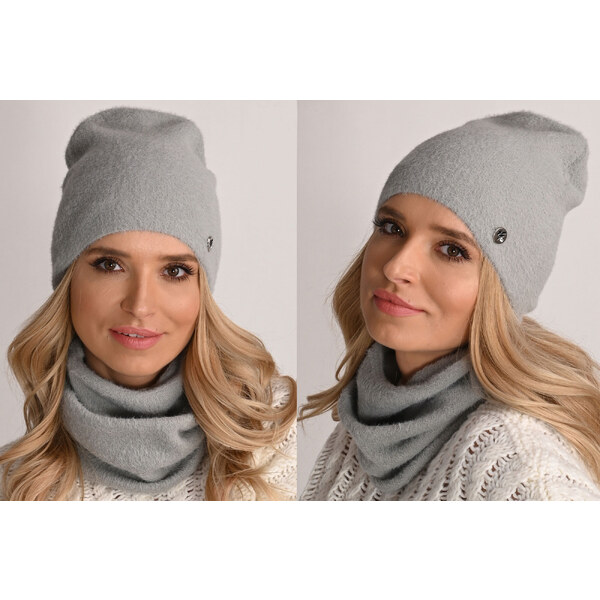 Fashionweek Exkluzívny alpakové zimné set čiapka a šál, pletený tunel 48751413