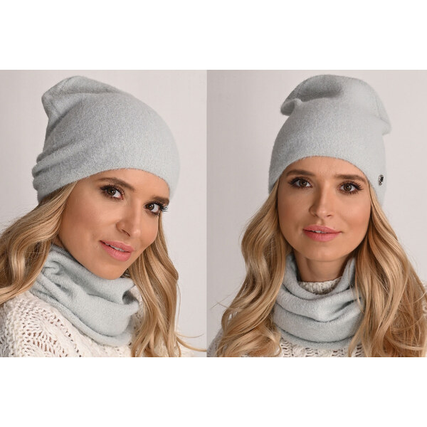 Fashionweek Exkluzívny alpakové zimné set čiapka a šál, pletený tunel 48751414