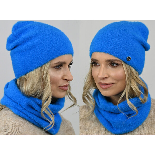 Fashionweek Exkluzívny alpakové zimné set čiapka a šál, pletený tunel 48751418