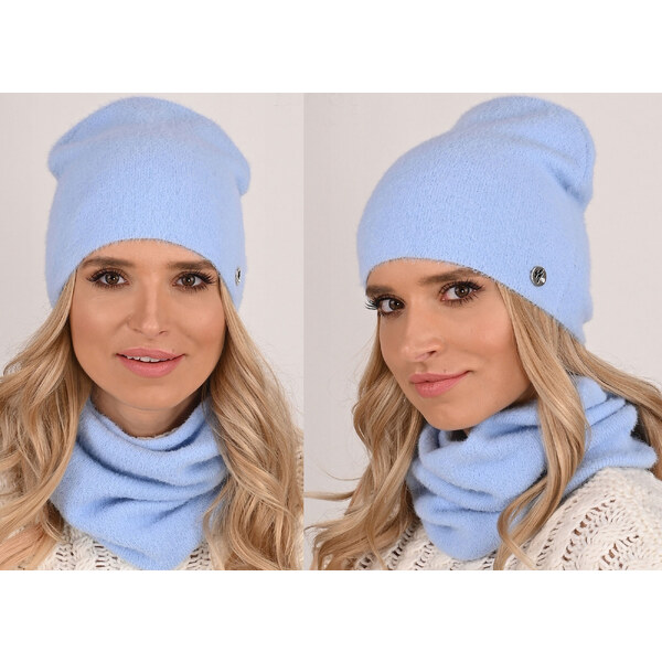 Fashionweek Exkluzívny alpakové zimné set čiapka a šál, pletený tunel 48751423