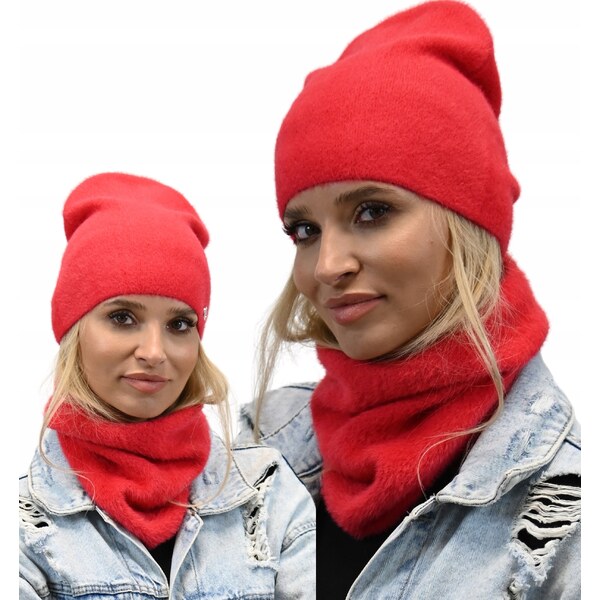 Fashionweek Exkluzívny alpakové zimné set čiapka a šál, pletený tunel 48751426