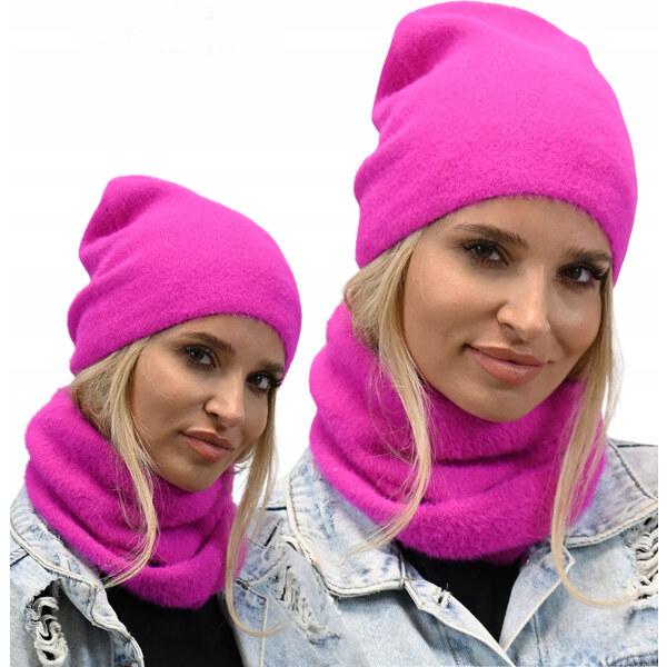 Fashionweek Exkluzívny alpakové zimné set čiapka a šál, pletený tunel 48751424