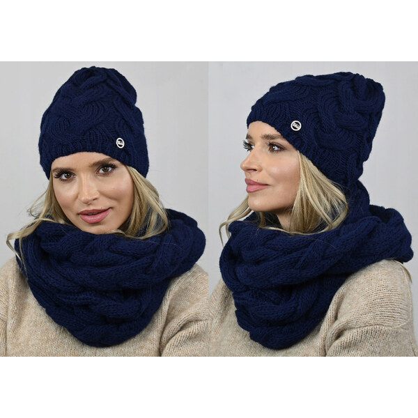 Fashionweek Dámska súprava čiapky a šálu Exkluzivní Tlustý, masitý 48751586