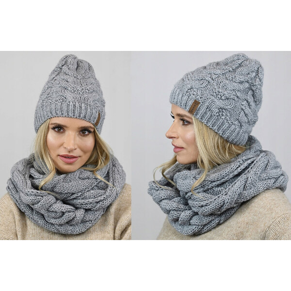 Fashionweek Dámska súprava čiapky a šálu Exkluzivní Tlustý, masitý 48751580