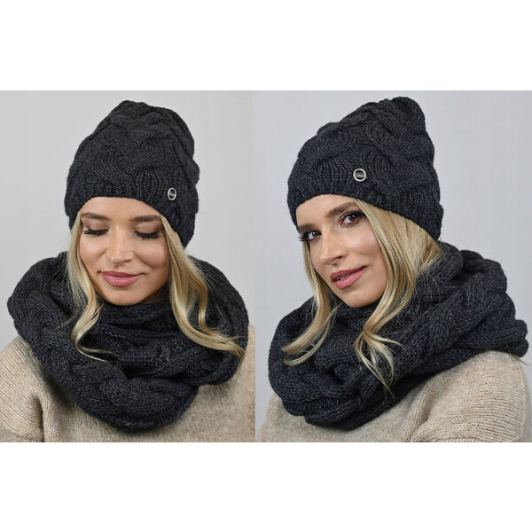 Fashionweek Dámska súprava čiapky a šálu Exkluzivní Tlustý, masitý 48751585