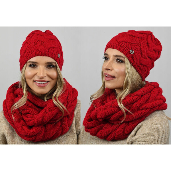 Fashionweek Dámska súprava čiapky a šálu Exkluzivní Tlustý, masitý 48751583