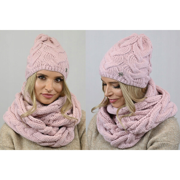 Fashionweek Dámska súprava čiapky a šálu Exkluzivní Tlustý, masitý 48751581