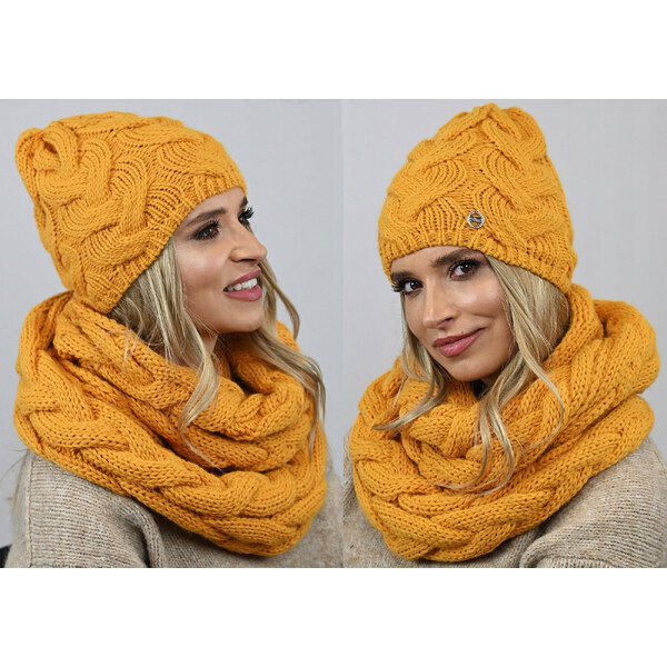 Fashionweek Dámska súprava čiapky a šálu Exkluzivní Tlustý, masitý 48751584