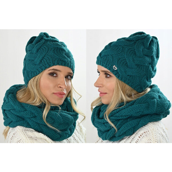 Fashionweek Dámska súprava čiapky a šálu Exkluzivní Tlustý, masitý 48751589