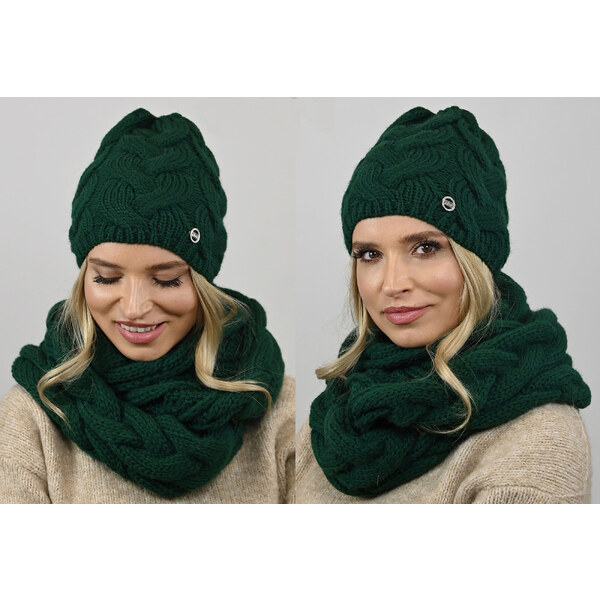 Fashionweek Dámska súprava čiapky a šálu Exkluzivní Tlustý, masitý 48751590