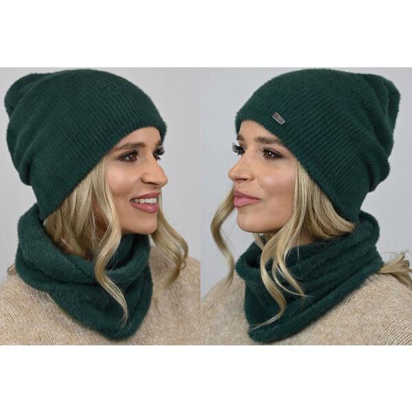 Fashionweek Exkluzívny alpakovy set čiapka a šál, pletený tunel Zizi 48751734