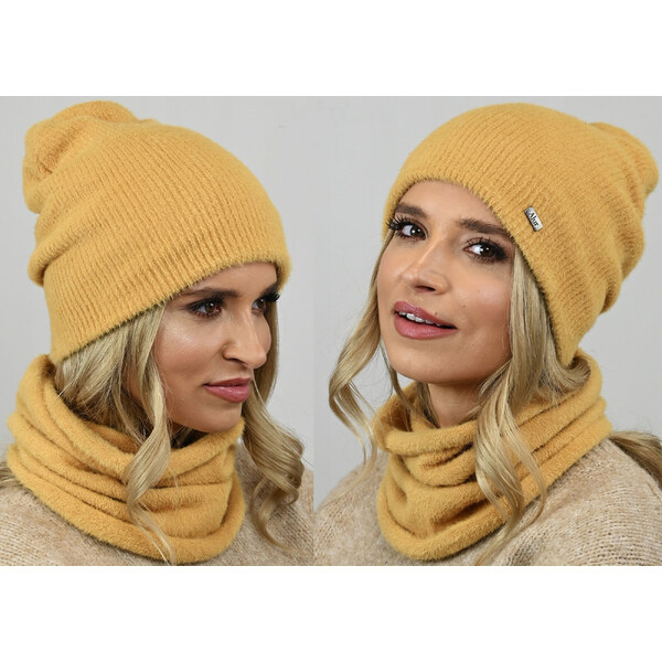 Fashionweek Exkluzívny alpakovy set čiapka a šál, pletený tunel Zizi 48751737