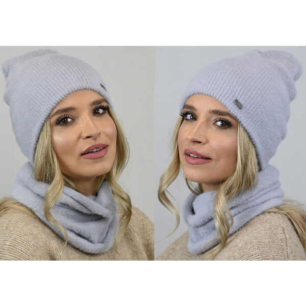 Fashionweek Exkluzívny alpakovy set čiapka a šál, pletený tunel Zizi 48751729