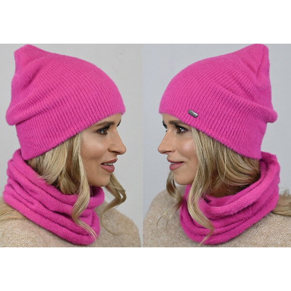 Fashionweek Exkluzívny alpakovy set čiapka a šál, pletený tunel Zizi 48751732