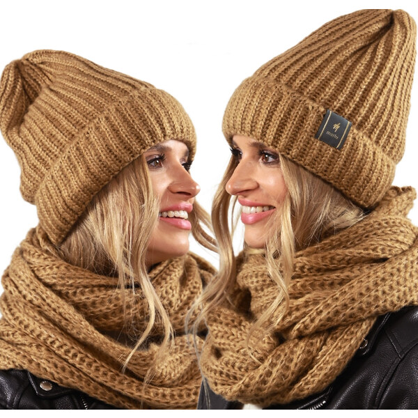 Fashionweek Dámsky zimný set: čiapka + tunelový šál s vlnou ZIZI-02 48752949