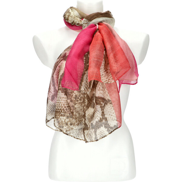 Cashmere Letná dámska farebná šatka 180x70 cm ružová 50762978