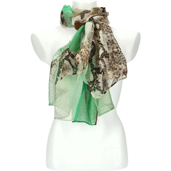 Cashmere Letná dámska farebná šatka 180x70 cm zelená 50762980