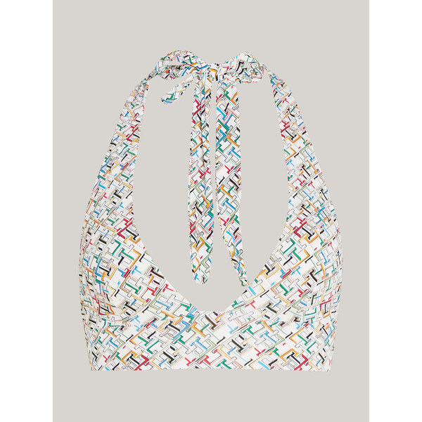 Dámska plavková podprsenka UW0UW05270 0F9 ecru s potlačou - Tommy 50769276