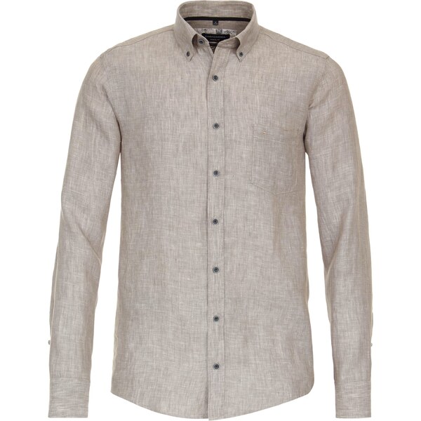 Pánska béžovosivá ľanová košeľa CASA MODA casual fit 50776840