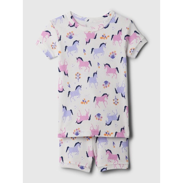 Biele dievčenskú vzorované pyžamo GAP 51020955