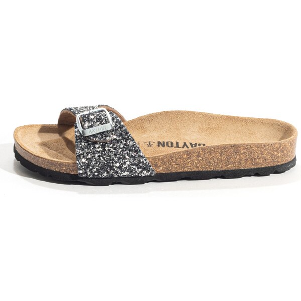 Bayton Sandále JAZZ čierna / strieborná 54292805