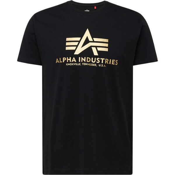 ALPHA INDUSTRIES Tričko zlatá / čierna 52702371