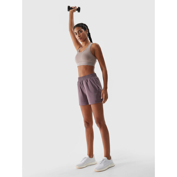 Womens 4F Quick Drying Sports Shorts - Light Brown 50831358