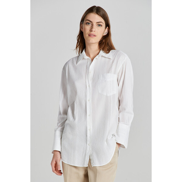 KOŠEĽA GANT REL SEERSUCKER STRIPE SHIRT WHITE 50828336