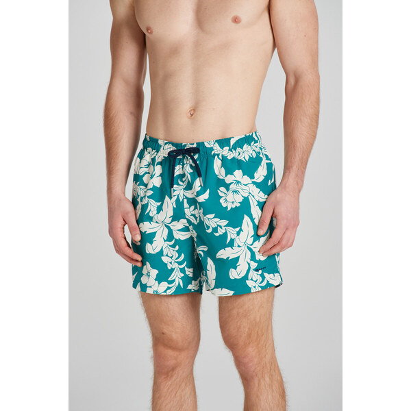 PLAVKY GANT PALM LEI PRINT SWIM SHORTS OCEAN TURQUOSIE 50828391