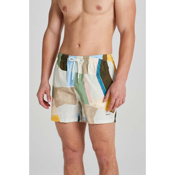 PLAVKY GANT ART PRINT SWIM SHORTS MEDAL YELLOW 50828392