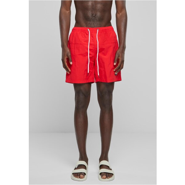 Urban Classics Mens Block Swimsuit - Bright Red 50844778