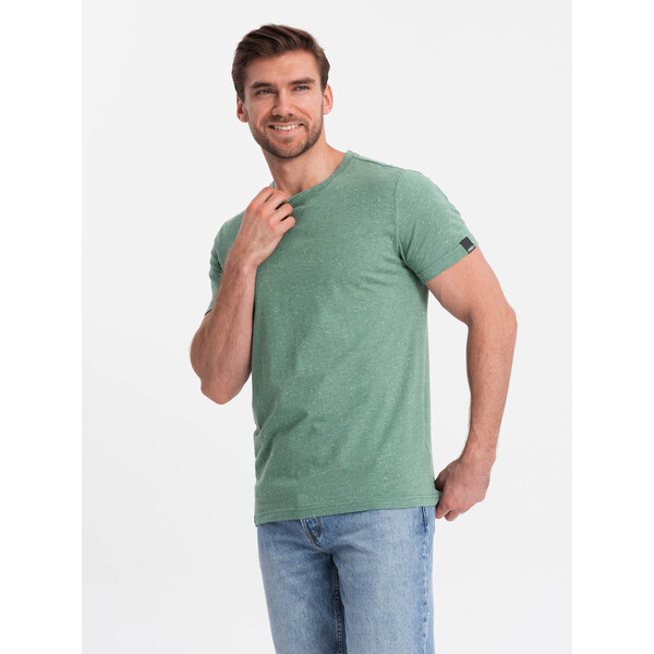 Ombre Mens t-shirt with decorative confetti effect - green 64779486
