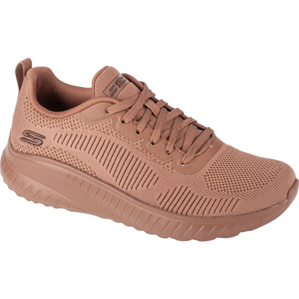 Hnedé dámske tenisky Skechers Bobs Squad Chaos - Face Off 117209-CLAY 61532761