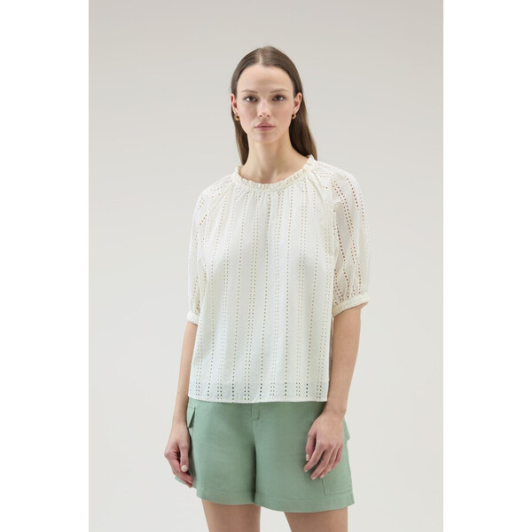BLÚZKA WOOLRICH BRODERIE ANGLAISE BLOUSE 58130367