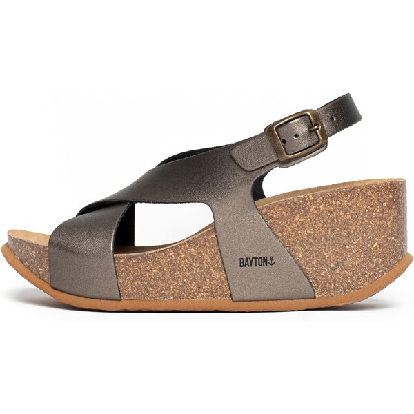 Bayton Remienkové sandále Rea tmavosivá / čierna 56646783