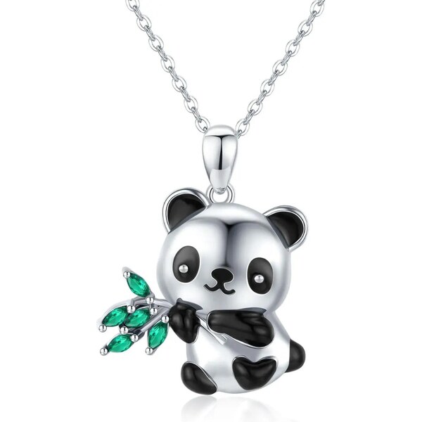 Olivie Strieborný náhrdelník PANDA 8479 50919277