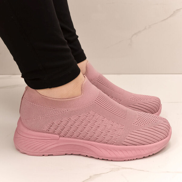 JOHN-C Dámske rúžové SLIP-ON tenisky MARILO 50892097