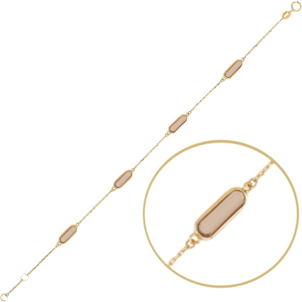 OLIVIE MINET Zlatý náramek s kameny Au 585/1000 65013937