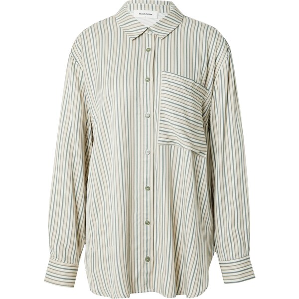 modström Blúzka Hissa béžová / nebielená / tmavozelená 54341002