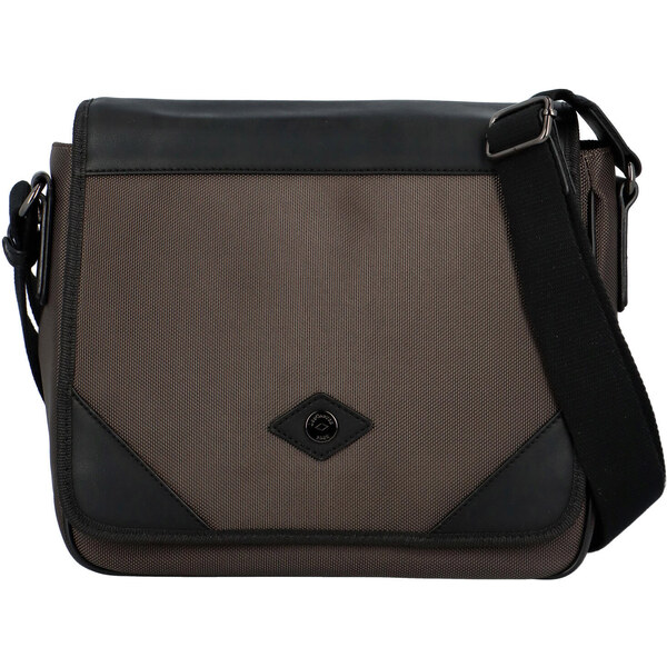 Pánska taška cez plece tmavohnedá - Lee Cooper Brastos hnedá 56864852