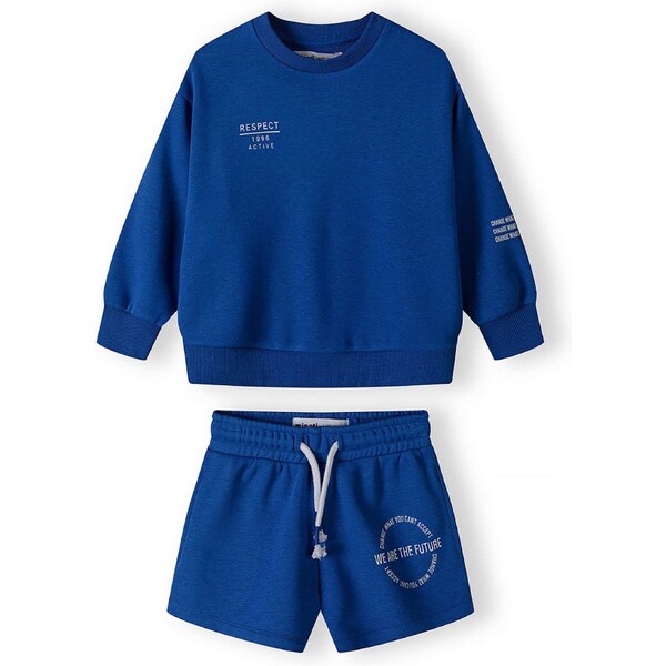 MINOTI Joggingová súprava modrá / biela 54343005