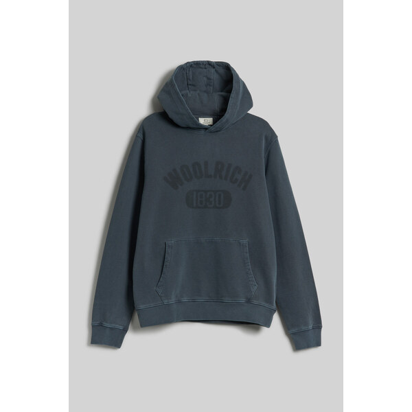 MIKINA WOOLRICH GARMENT DYED LOGO HOODIE 58130380