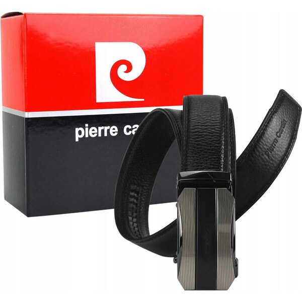 Pánsky opasok z prírodnej kože s automatickou prackou - Pierre Cardin 58385848