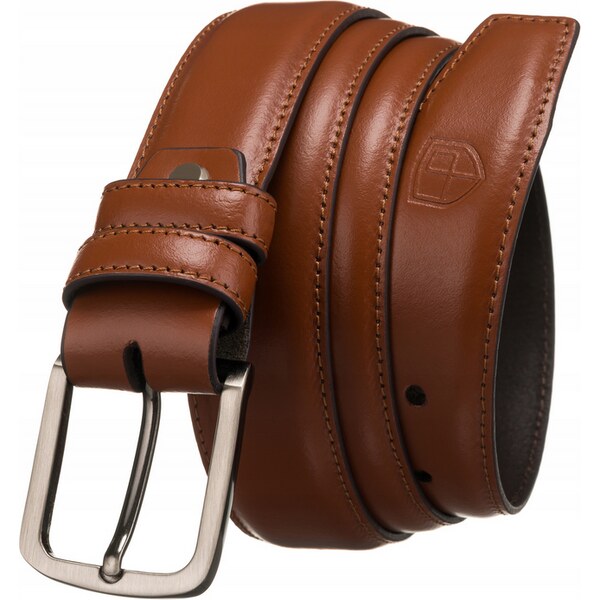 Kožený, široký pánsky opasok s klasickou prackou - Peterson 58387832
